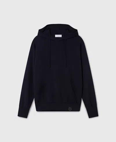 Stella Mccartney Slouchy Drawstring Hoodie In Navy