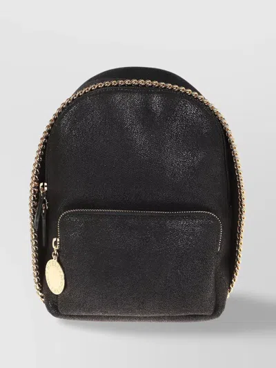 Stella Mccartney Mini Back Pack Eco Shaggy In Black