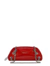 Stella Mccartney Small Bowling Bag Crinkled Patent Alter Mat In Red