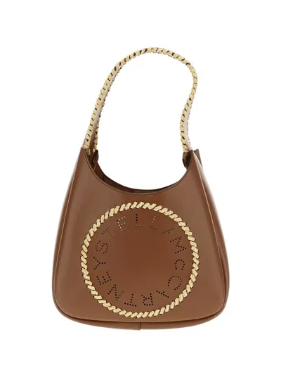 Stella Mccartney Small Braided-strap Shoulder Bag In Brown