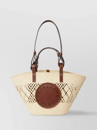 Stella Mccartney Small Eco Iraca Palm Shoulder Bag
