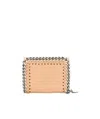 Stella Mccartney Chain Detail Falabella Wallets In Nude