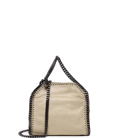 Stella Mccartney Small Falabella Top Handle Bag In Kaki