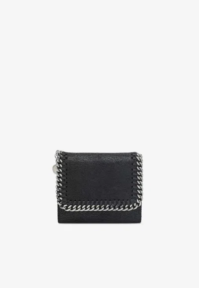 Stella Mccartney Small Falabella Wallet In Black