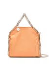Stella Mccartney Small Falabella Whipstitch-chain Tote Bag In Orange