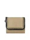 Stella Mccartney Falabella Small Flap Wallet In Light Brown