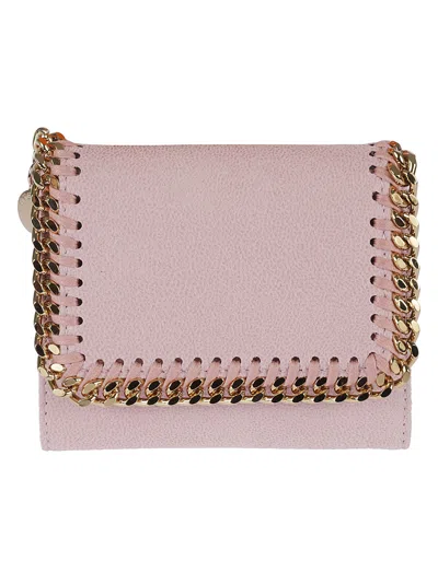 Stella Mccartney Small Flap Wallet In Pink & Purple