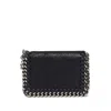 Stella Mccartney Falabella Flap Card Holder In Black