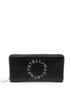 Stella Mccartney Alter Nappa Continental Wallet In Black