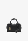 Stella Mccartney Ryder Grainy Eco Mat Top Handle Bag In Black