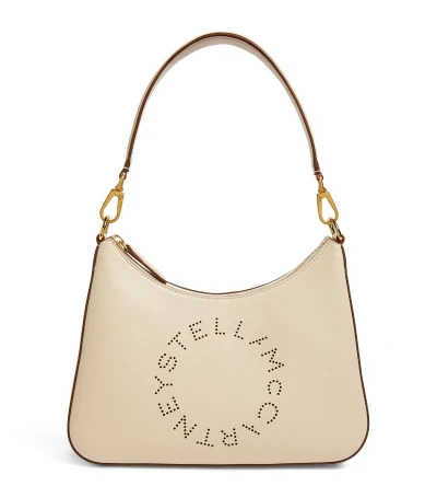Stella Mccartney Small Stella Logo Shoulder Bag In White