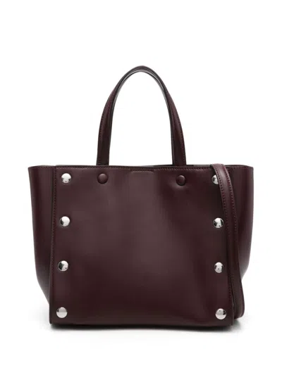 Stella Mccartney Small Stella Studs Tote Bag In Purple