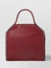 Stella Mccartney Small Tote Eco Shaggy Deer Tonal Chain In Red