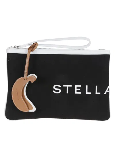Stella Mccartney Smc Bananatex® Clutch In Black