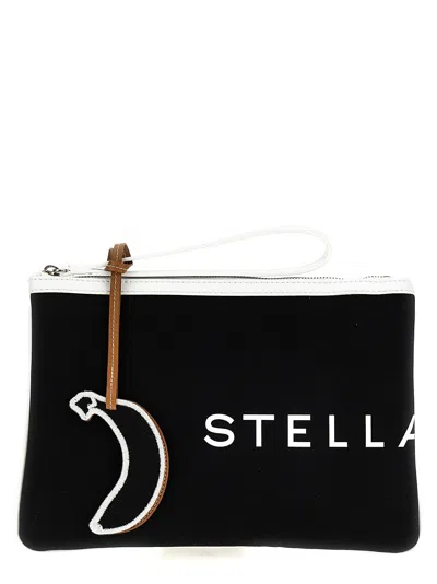 Stella Mccartney 'smc Bananatex®' Clutch In White/black