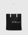 Stella Mccartney Smc Bananatex Large Tote Bag In Black And White