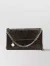 Stella Mccartney Snake Alter Mat Shoulder Bag Chain Strap In Brown