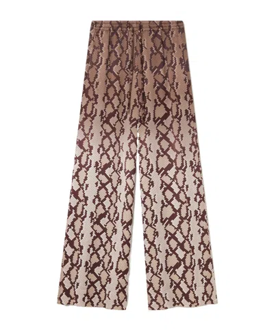 STELLA MCCARTNEY SNAKE PRINT OVERSIZED DRAWTSTRING TROUSERS