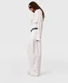 Stella Mccartney Snake Print Pleated Straight-leg Pants In White