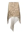 Stella Mccartney Snake Print Skirt In Nude