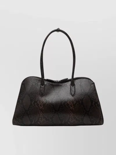 STELLA MCCARTNEY SNAKE PRINT STRUCTURED TOTE BAG