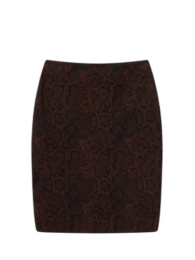 STELLA MCCARTNEY SNAKESKIN JACQUARD SKIRT