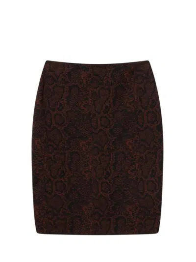 STELLA MCCARTNEY STELLA MCCARTNEY SNAKESKIN JACQUARD SKIRT