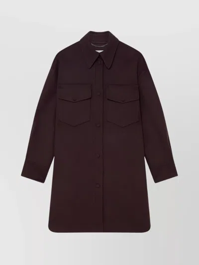 STELLA MCCARTNEY SNAP BUTTON CHAIN-LINK OVERSHIRT