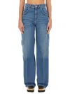Stella Mccartney Snap Stud-embellished Jeans In Blue