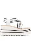 Stella Mccartney Sneakelyse Canvas And Alter Nappa Sandals In White