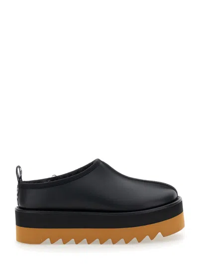 STELLA MCCARTNEY 'SNEAK-ELYSE' BLACK MULES WITH OPEN REAR IN ECOLEATHER WOMAN