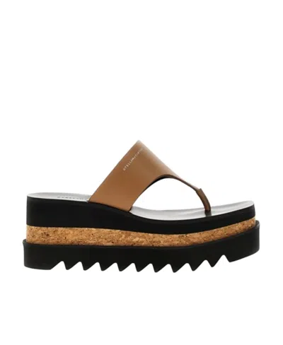 STELLA MCCARTNEY STELLA MCCARTNEY SNEAK-ELYSE LOGO PRINTED SANDALS