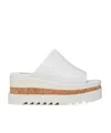 Stella Mccartney Sneak-elyse Platform Sandals In White
