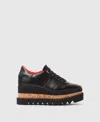 Stella Mccartney Elyse Platform Brogues With Contrast Sole In Black