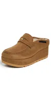 Stella Mccartney Sneak-elyse Platform Loafer Slippers Pecan In Brown