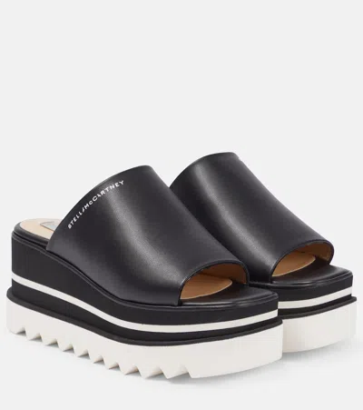 Stella Mccartney Sneak-elyse Platform Mules In Black