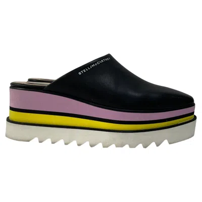 Stella Mccartney Sneak Elyse Platform Mules In Multicolor Leather