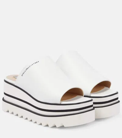 Stella Mccartney Sneak-elyse Platform Mules In White