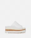 Stella Mccartney Sneak-elyse Platform Sandals In White