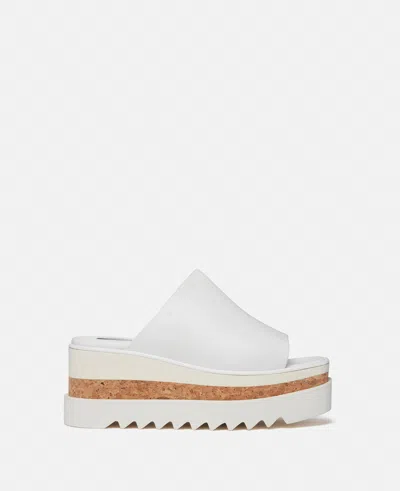 Stella Mccartney Sneak-elyse Platform Sandals In Pure White
