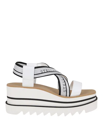 Stella Mccartney Sneakelyse Canvas And Alter Nappa Sandals In White
