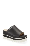 Stella Mccartney Sneak-elyse Platform Slide Sandal In 1000 - Black