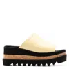 Stella Mccartney Sneak-elyse Platform Slip-on Slides In Multi