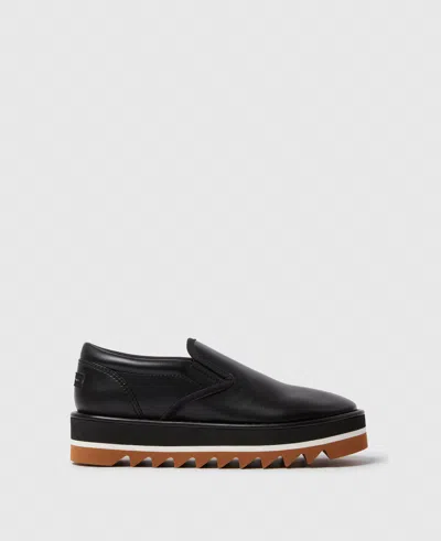 Stella Mccartney Sneak-elyse Platform Slippers In Black