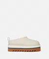 Stella Mccartney Sneak-elyse Platform Slippers In Pure White