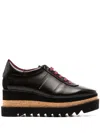 Stella Mccartney Sneak-elyse Platform Sneakers In Ebony Black