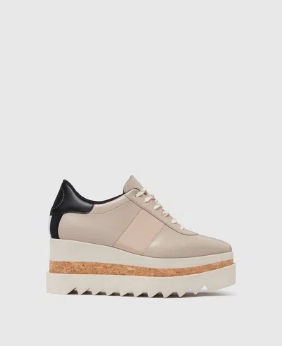 Stella Mccartney Sneak-elyse Platform Sneakers In Beige