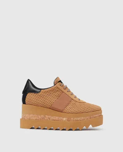 Stella Mccartney Sneak-elyse Platform Sneakers In Camel