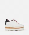 Stella Mccartney Sneak-elyse Platform Sneakers In Pure White