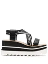 Stella Mccartney Stella Mc Cartney Sneak Elyse Striped Platform Sandals